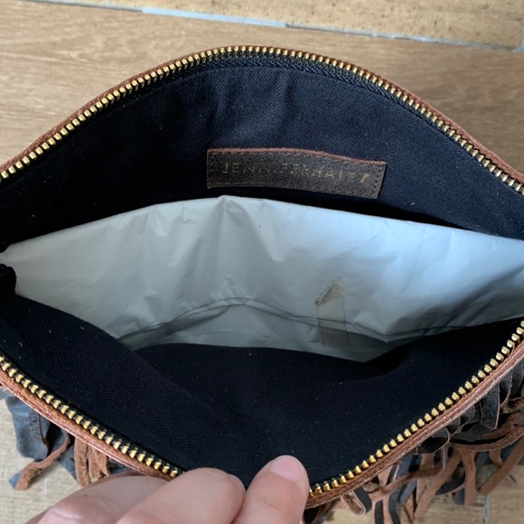 Jennifer Haley - Leather Clutch with fringes - Picture 3 of 3